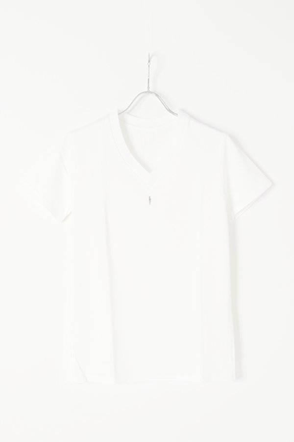 画像1:  {SOLD} under bar アンダーバー 【under bar Limited】V-Neck S/S Silver Thunderbolt{-AGS} (1)