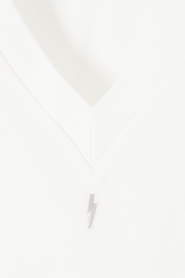 画像4:  {SOLD} under bar アンダーバー 【under bar Limited】V-Neck S/S Silver Thunderbolt{-AGS} (4)