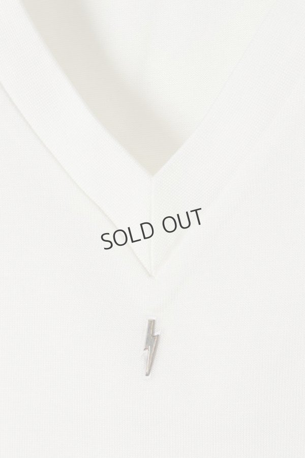 画像4: {SOLD}under bar アンダーバー 【under bar Limited】V-Neck S/S Silver Thunderbolt{-AGS} (4)