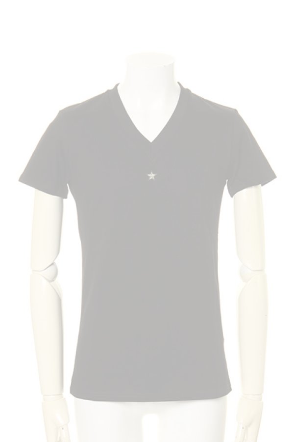 画像1:  {SOLD} under bar アンダーバー 【under bar Limited】V-Neck S/S Silver Star{-AGS} (1)