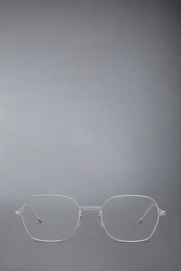 画像1: THOM BROWNE トムブラウン THOM BROWNE RECTANGULAR EYEGLASSES IN TITANIUM{E-}{-BFS} (1)
