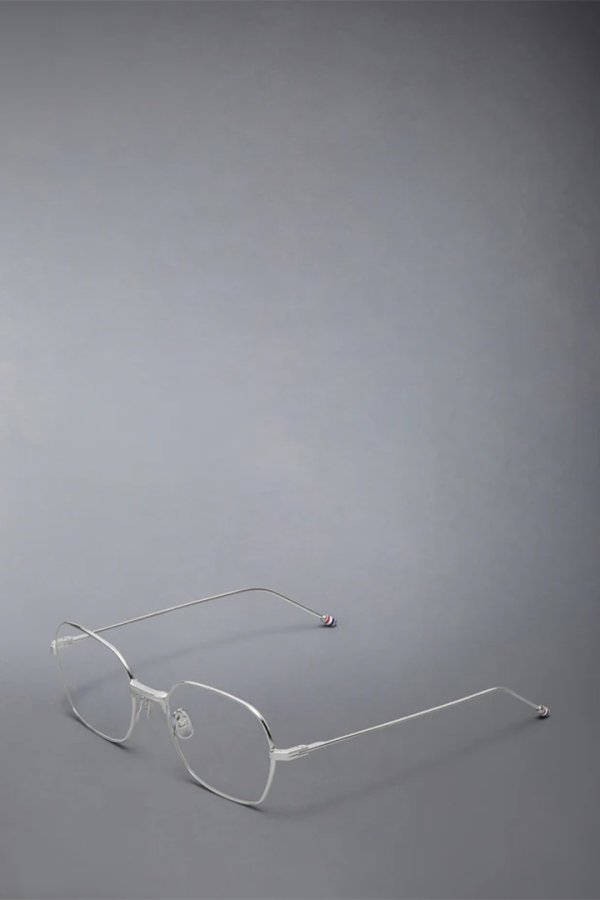 画像2: THOM BROWNE トムブラウン THOM BROWNE RECTANGULAR EYEGLASSES IN TITANIUM{E-}{-BFS} (2)