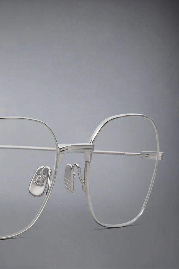 画像3: THOM BROWNE トムブラウン THOM BROWNE RECTANGULAR EYEGLASSES IN TITANIUM{E-}{-BFS} (3)