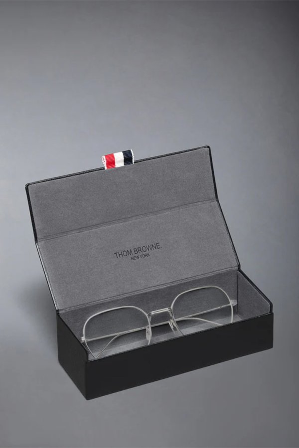 画像4: THOM BROWNE トムブラウン THOM BROWNE RECTANGULAR EYEGLASSES IN TITANIUM{E-}{-BFS} (4)