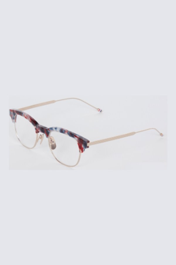 画像1: THOM BROWNE トムブラウン THOM BROWNE OVAL EYEGLASSES IN ACETATE AND TITANIUM{E-}{-BFS} (1)