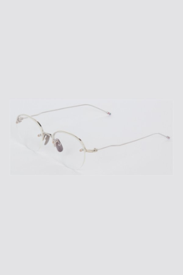 画像1: THOM BROWNE トムブラウン THOM BROWNE SEMI-RIMLESS OVAL EYEGLASSES IN TITANIUM{E-}{-BFS} (1)