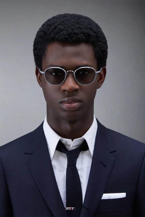 画像5: THOM BROWNE トムブラウン THOM BROWNE ROUND SUNGLASSES{E-}{-BFS} (5)