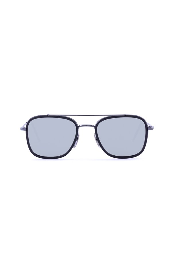 画像1: THOM BROWNE トムブラウン THOM BROWNE RECTANGULAR AVIATOR SUNGLASSES{E-}{-BFS} (1)