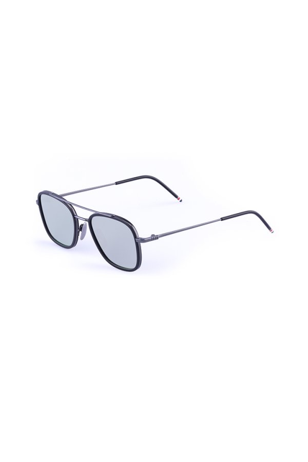 画像2: THOM BROWNE トムブラウン THOM BROWNE RECTANGULAR AVIATOR SUNGLASSES{E-}{-BFS} (2)