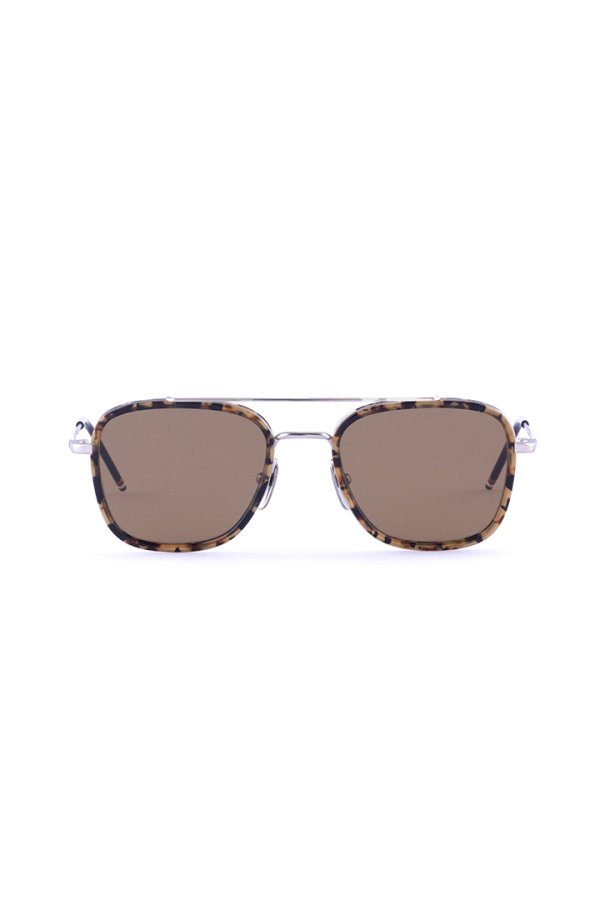 画像1: THOM BROWNE トムブラウン THOM BROWNE RECTANGULAR AVIATOR SUNGLASSES{E-}{-BFS} (1)