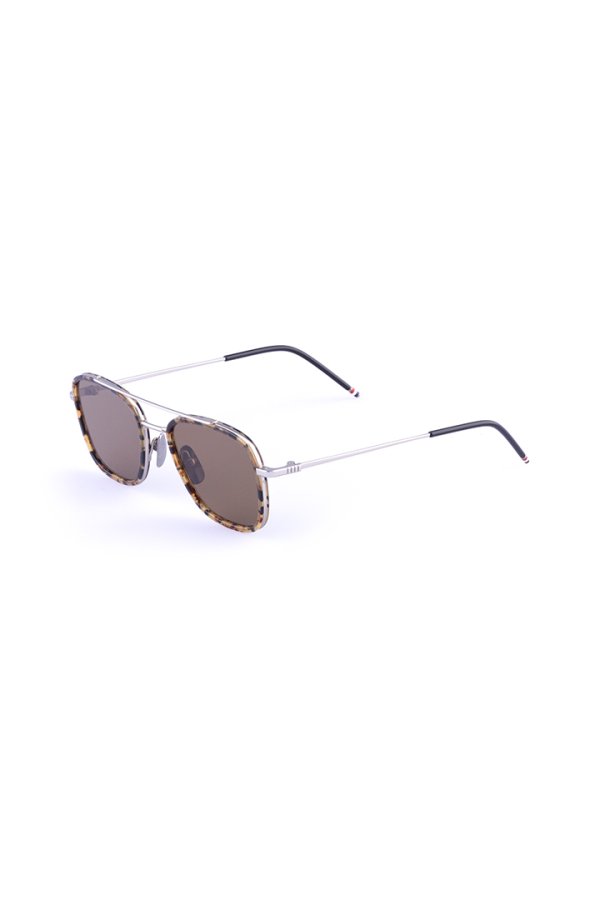画像2: THOM BROWNE トムブラウン THOM BROWNE RECTANGULAR AVIATOR SUNGLASSES{E-}{-BFS} (2)