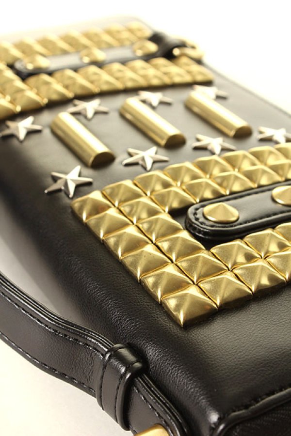 画像4: vermilion×under bar ヴァーミリオン×アンダーバー 【under bar Limited】STUDS CLUTCH LONG WALLET{-AGS} (4)
