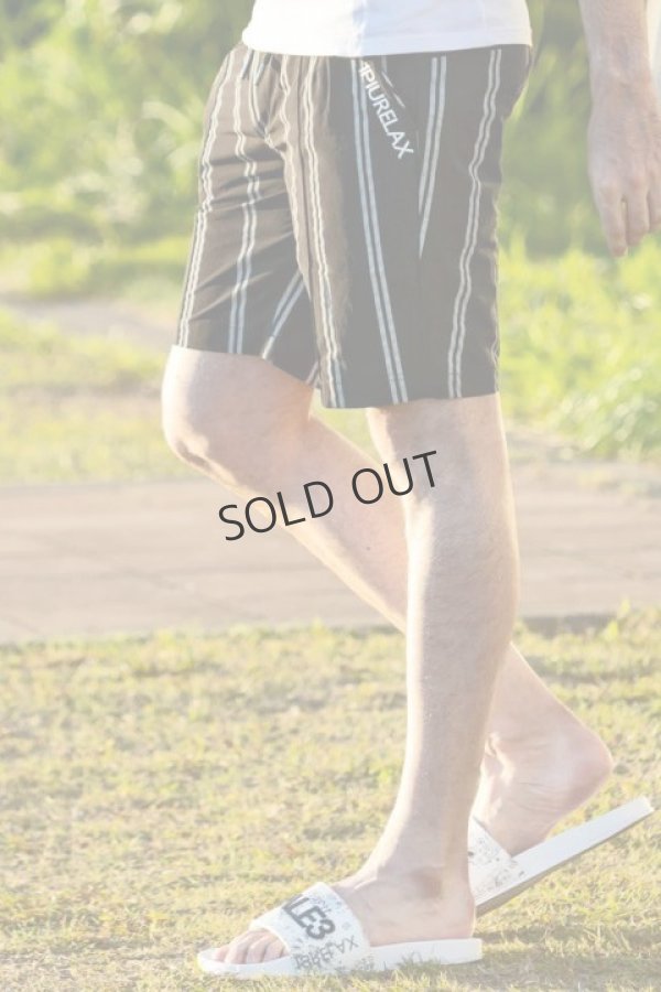 画像1: 1piu1uguale3 RELAX ウノピゥウノウグァーレトレ リラックス トラックストライプロゴショーツ{-BCS} (1)