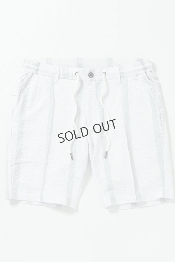 画像5: {SOLD}1piu1uguale3 RELAX ウノピゥウノウグァーレトレ リラックス シアサッカーストライプハーフスラックス{-BDS} (5)