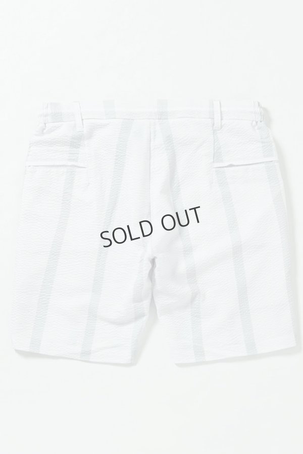 画像6: {SOLD}1piu1uguale3 RELAX ウノピゥウノウグァーレトレ リラックス シアサッカーストライプハーフスラックス{-BDS} (6)