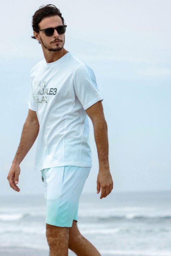 画像6: 【 40%OFF セール15,950円→9,570円】 1piu1uguale3 RELAX ウノピゥウノウグァーレトレ リラックス グラデーションスウェットハーフパンツ{-BDS} (6)