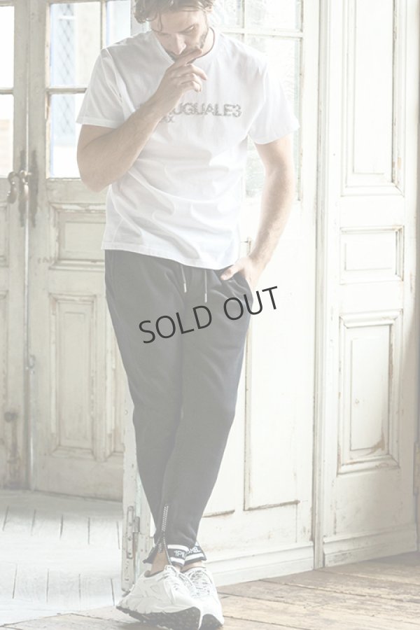 画像6: {SOLD}1piu1uguale3 RELAX ウノピゥウノウグァーレトレ リラックス ラインストーンジップロゴパンツ{-BDA} (6)