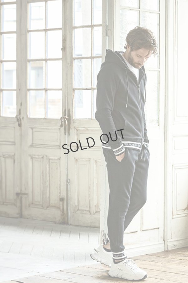 画像7: {SOLD}1piu1uguale3 RELAX ウノピゥウノウグァーレトレ リラックス ラインストーンジップロゴパンツ{-BDA} (7)