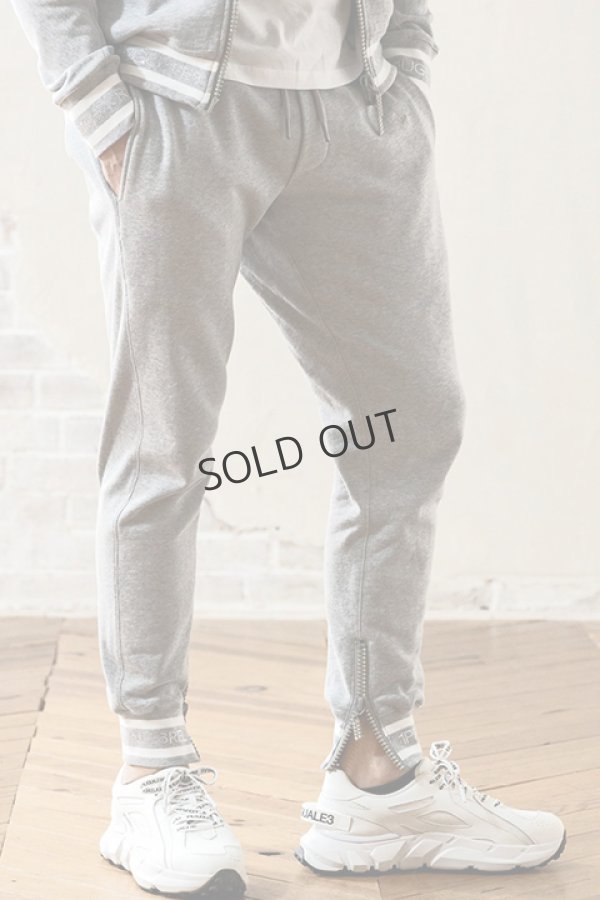 画像4: {SOLD}1piu1uguale3 RELAX ウノピゥウノウグァーレトレ リラックス ラインストーンジップロゴパンツ{-BDA} (4)