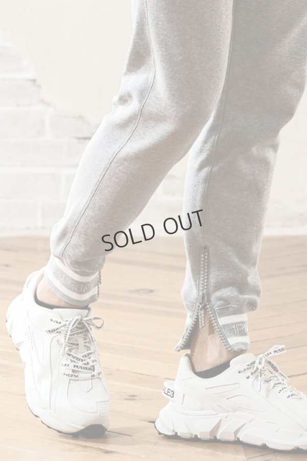 画像6: {SOLD}1piu1uguale3 RELAX ウノピゥウノウグァーレトレ リラックス ラインストーンジップロゴパンツ{-BDA} (6)