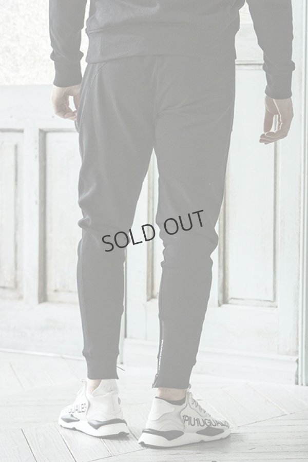 画像3: {SOLD}1piu1uguale3 RELAX ウノピゥウノウグァーレトレ リラックス ジップロゴスウェットロングパンツ{-BDA} (3)