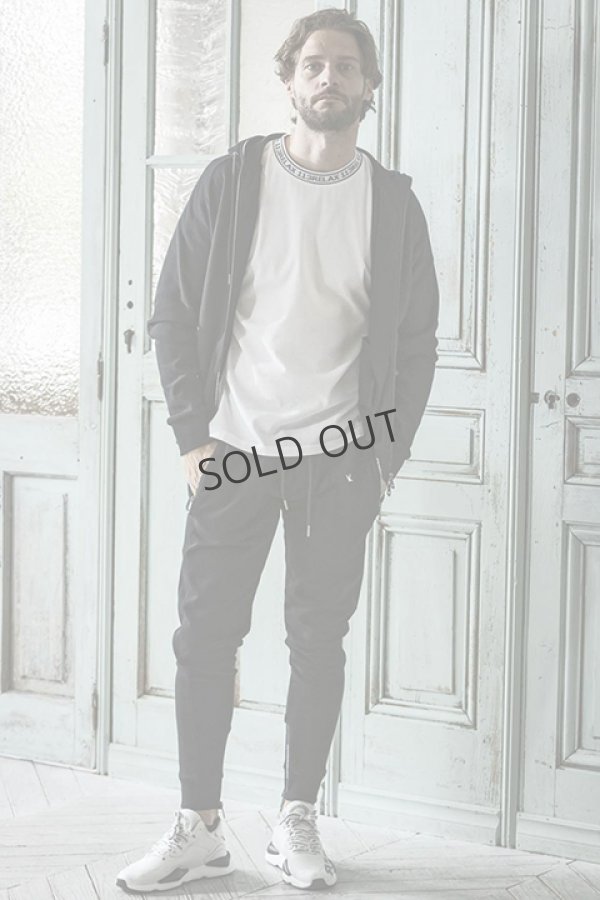 画像5: {SOLD}1piu1uguale3 RELAX ウノピゥウノウグァーレトレ リラックス ジップロゴスウェットロングパンツ{-BDA} (5)