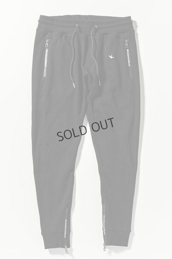 画像7: {SOLD}1piu1uguale3 RELAX ウノピゥウノウグァーレトレ リラックス ジップロゴスウェットロングパンツ{-BDA} (7)