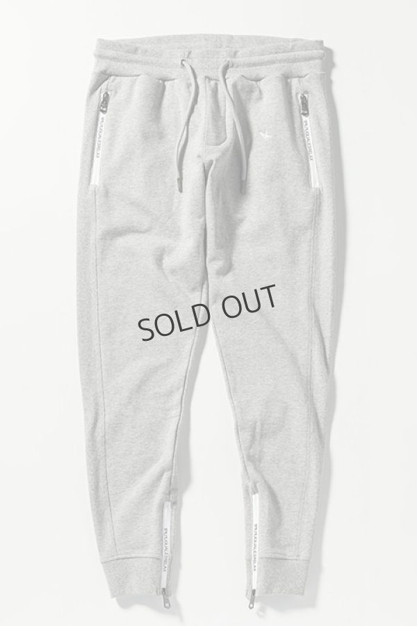 画像7: {SOLD}1piu1uguale3 RELAX ウノピゥウノウグァーレトレ リラックス ジップロゴスウェットロングパンツ{-BDA} (7)