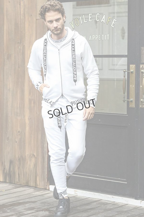 画像7: {SOLD}1piu1uguale3 RELAX ウノピゥウノウグァーレトレ リラックス ワイドスピンドルロゴスウェットパンツ{-BDA} (7)