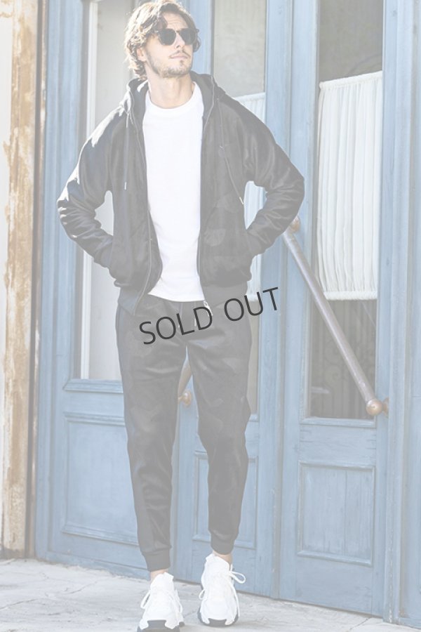 画像8: {SOLD}1piu1uguale3 RELAX ウノピゥウノウグァーレトレ リラックス カモ柄ベロアロングパンツ{-BDA} (8)