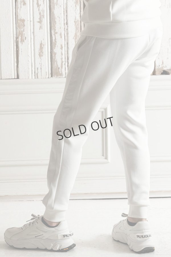 画像4: {SOLD}1piu1uguale3 RELAX ウノピゥウノウグァーレトレ リラックス レザーラインポンチロングパンツ{-BDA} (4)