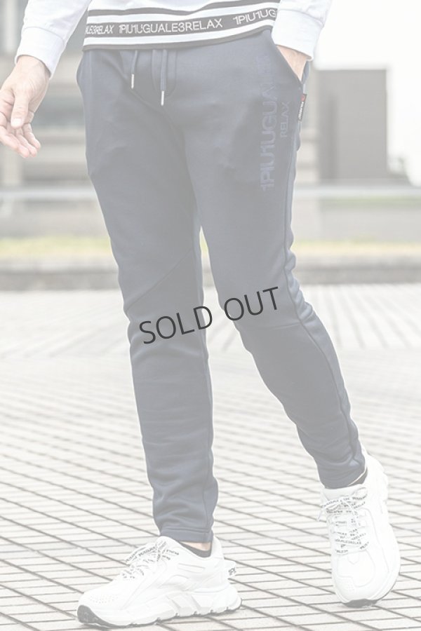 画像1: {SOLD}1piu1uguale3 RELAX ウノピゥウノウグァーレトレ リラックス ポーラテック縦ロゴロングパンツ{-BDA} (1)