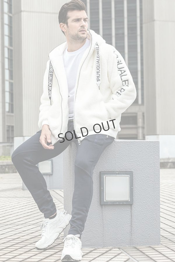 画像6: {SOLD}1piu1uguale3 RELAX ウノピゥウノウグァーレトレ リラックス ポーラテック縦ロゴロングパンツ{-BDA} (6)