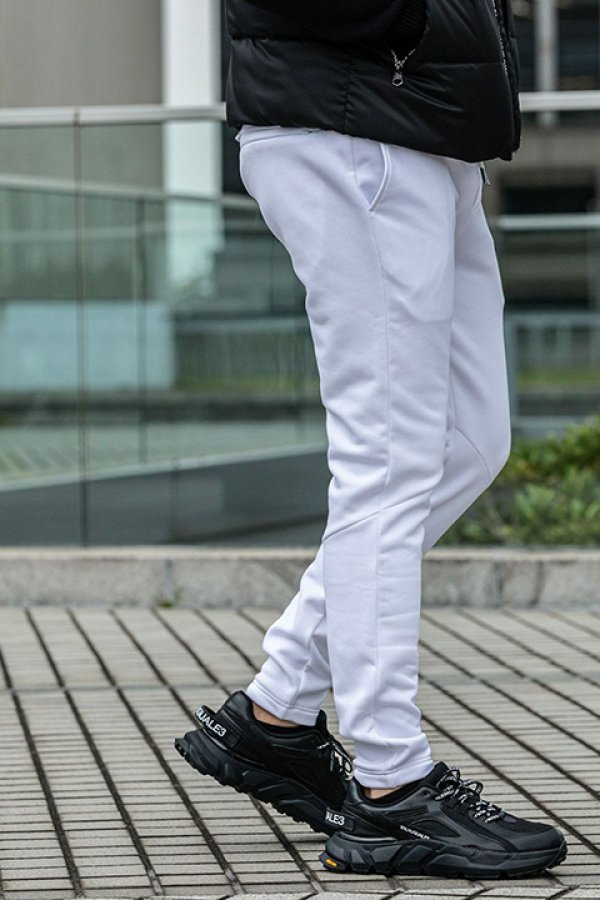 画像4: 【 40%OFF セール13,970円→8,382円】 1piu1uguale3 RELAX ウノピゥウノウグァーレトレ リラックス ポーラテック縦ロゴロングパンツ{-BDA} (4)