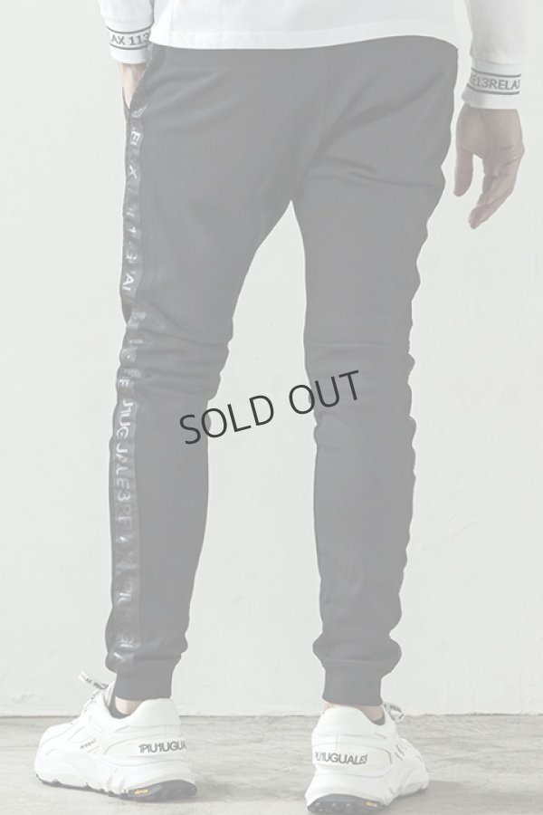 画像3: {SOLD}1piu1uguale3 RELAX ウノピゥウノウグァーレトレ リラックス ラインロゴコンビジョガーパンツ{-BDA} (3)