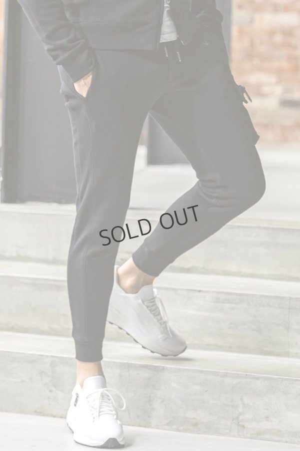 画像4: {SOLD}1piu1uguale3 RELAX ウノピゥウノウグァーレトレ リラックス ビッグファスナーカーゴポケットスウェットパンツ{-BEA} (4)