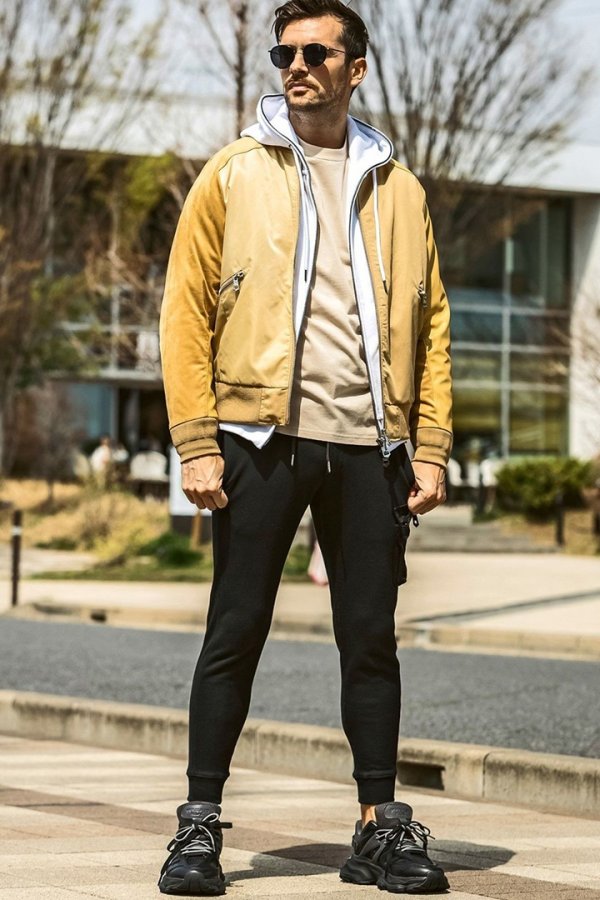 画像9: 1piu1uguale3 RELAX ウノピゥウノウグァーレトレ リラックス ビッグファスナーカーゴポケットスウェットパンツ{-BEA} (9)