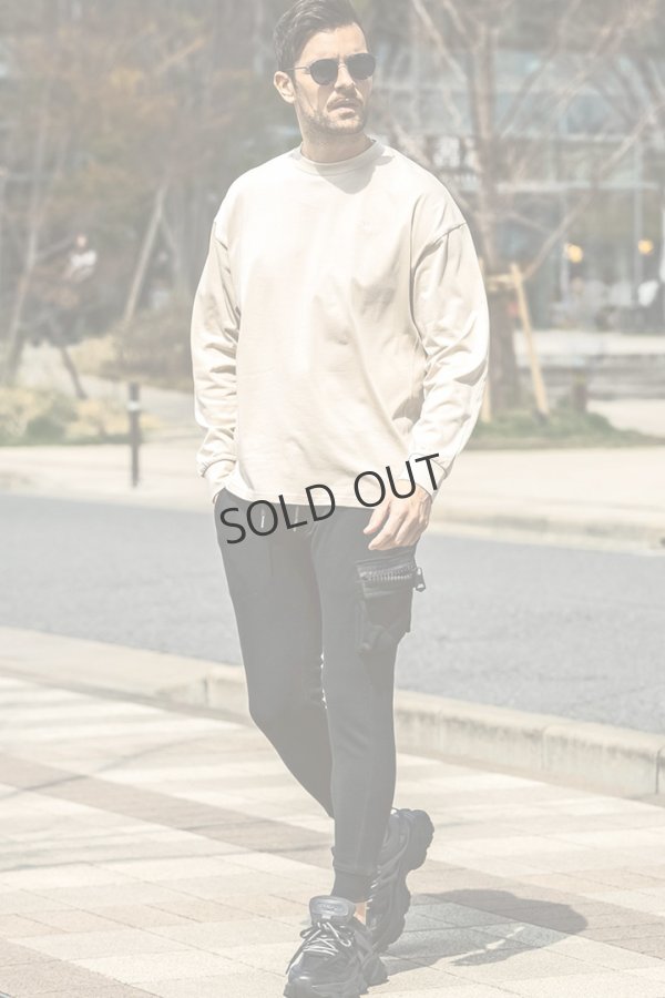 画像10: {SOLD}1piu1uguale3 RELAX ウノピゥウノウグァーレトレ リラックス ビッグファスナーカーゴポケットスウェットパンツ{-BEA} (10)