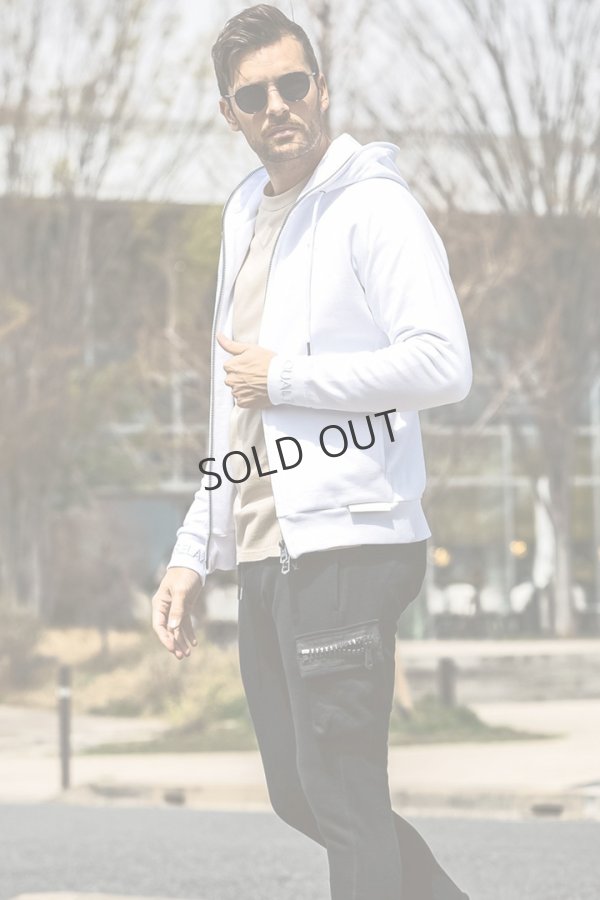 画像11: {SOLD}1piu1uguale3 RELAX ウノピゥウノウグァーレトレ リラックス ビッグファスナーカーゴポケットスウェットパンツ{-BEA} (11)