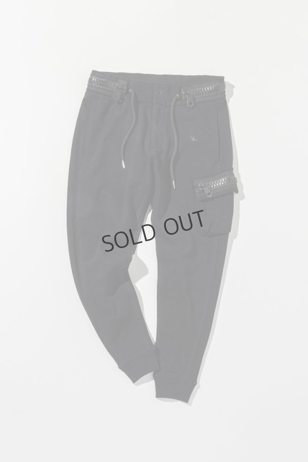 画像13: {SOLD}1piu1uguale3 RELAX ウノピゥウノウグァーレトレ リラックス ビッグファスナーカーゴポケットスウェットパンツ{-BEA} (13)