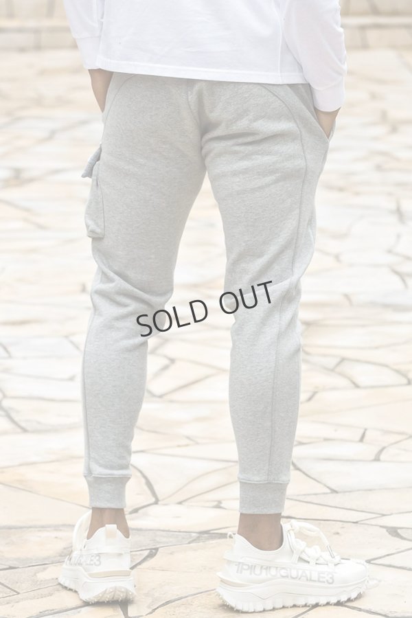 画像3: {SOLD}1piu1uguale3 RELAX ウノピゥウノウグァーレトレ リラックス ビッグファスナーカーゴポケットスウェットパンツ{-BEA} (3)