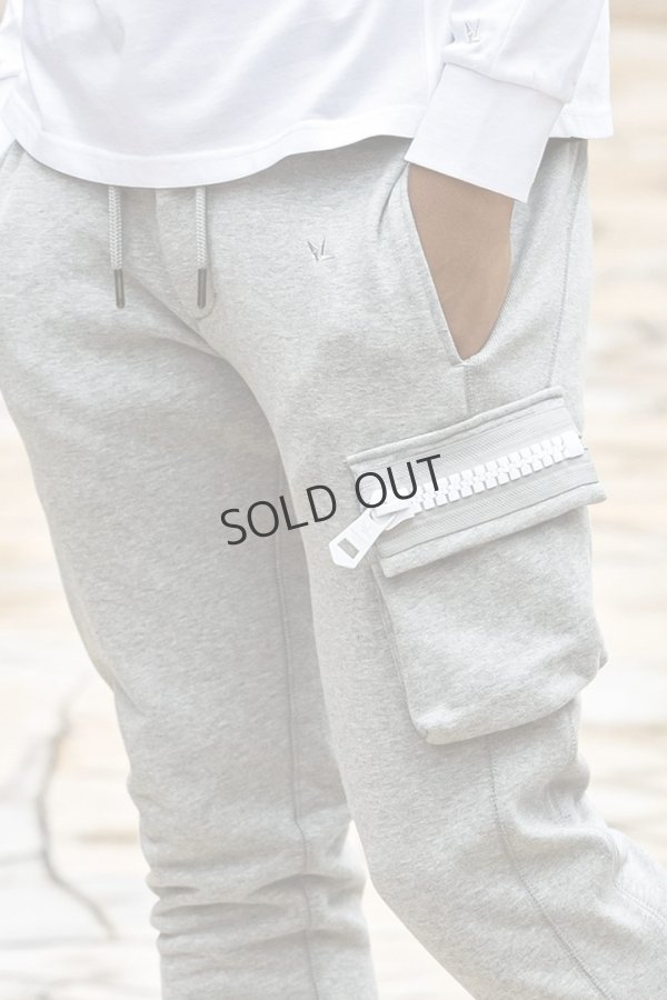 画像5: {SOLD}1piu1uguale3 RELAX ウノピゥウノウグァーレトレ リラックス ビッグファスナーカーゴポケットスウェットパンツ{-BEA} (5)
