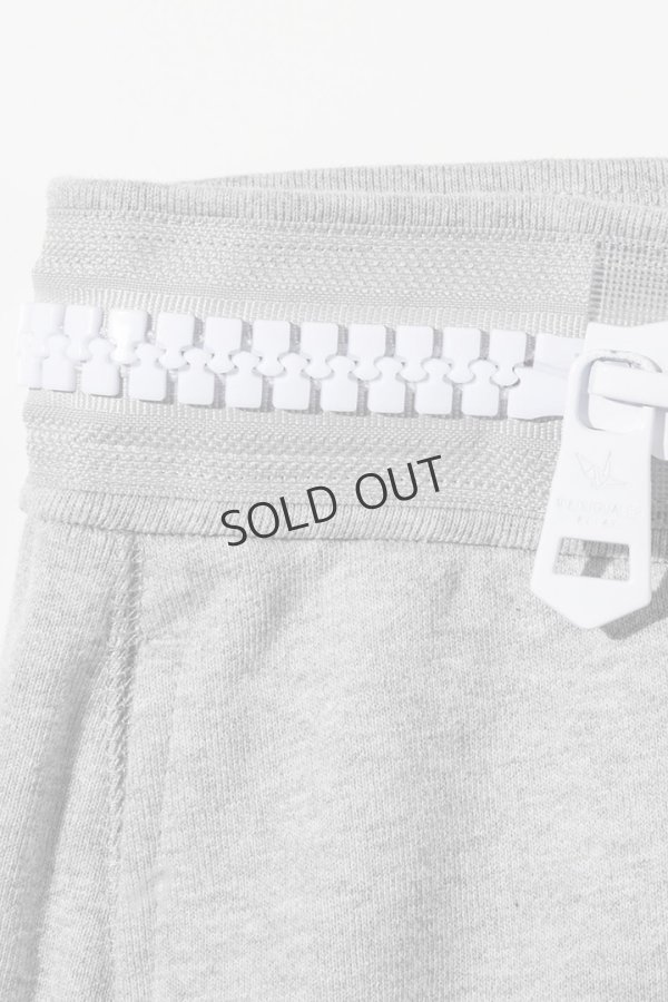 画像10: {SOLD}1piu1uguale3 RELAX ウノピゥウノウグァーレトレ リラックス ビッグファスナーカーゴポケットスウェットパンツ{-BEA} (10)