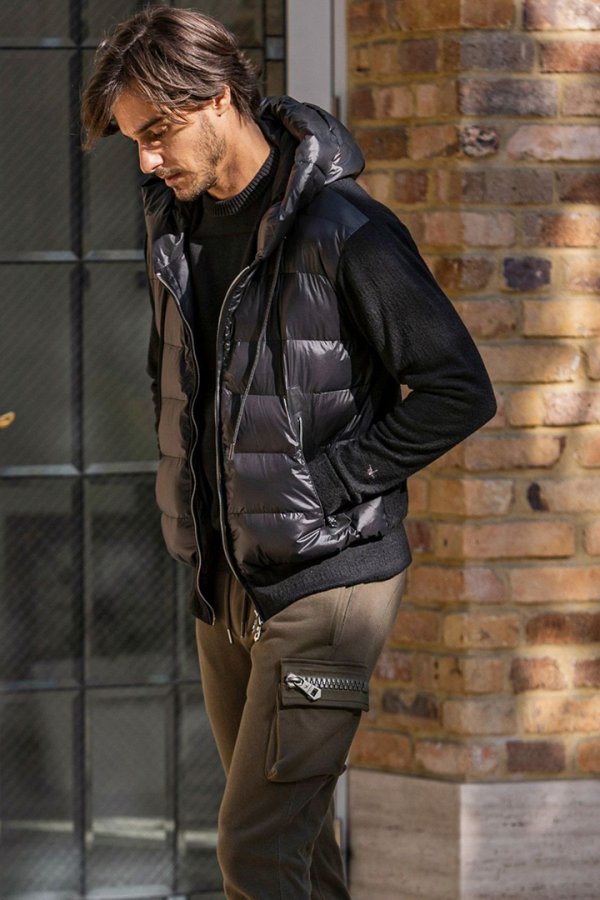 画像9: 1piu1uguale3 RELAX ウノピゥウノウグァーレトレ リラックス ビッグファスナーカーゴポケットスウェットパンツ{-BEA} (9)