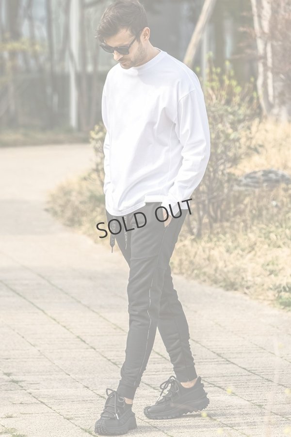 画像7: 1piu1uguale3 RELAX ウノピゥウノウグァーレトレ リラックス パイピングロゴワイドスピンドルジョガーパンツ{-BEA} (7)