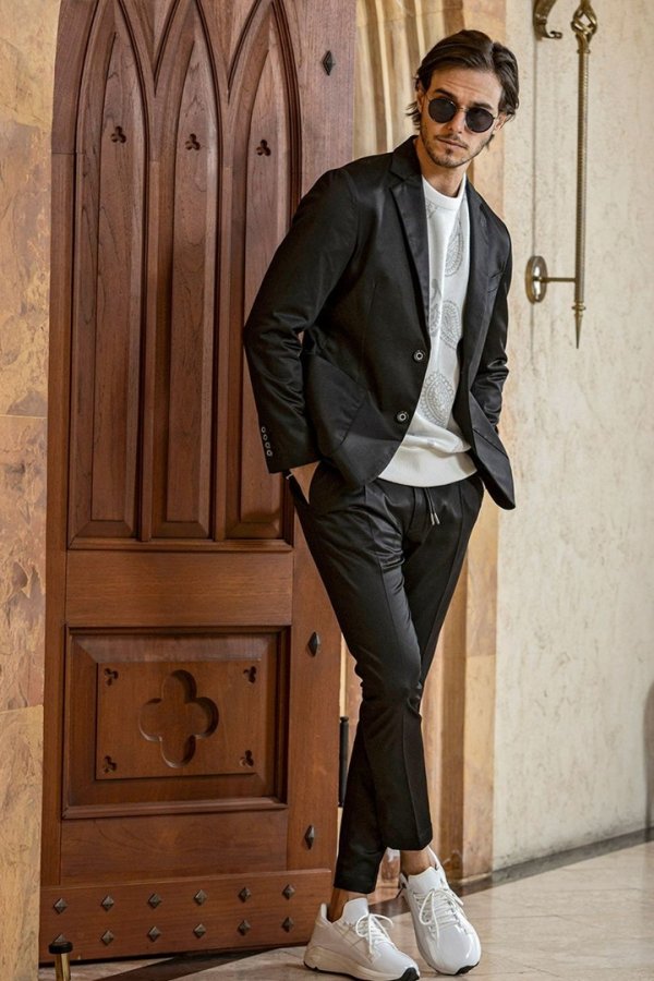 画像5: 1piu1uguale3 RELAX ウノピゥウノウグァーレトレ リラックス ブライトストレッチスラックス{-BEA} (5)