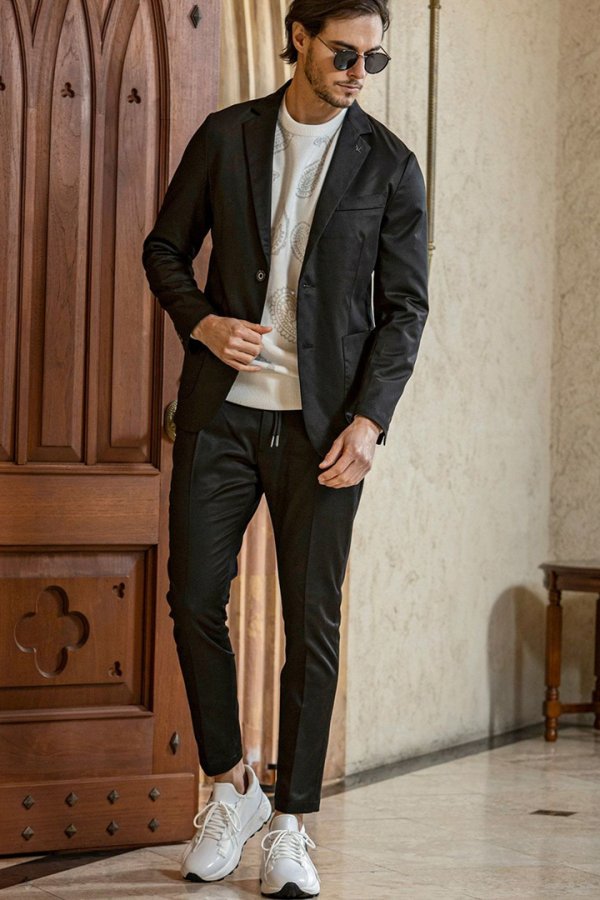 画像7: 1piu1uguale3 RELAX ウノピゥウノウグァーレトレ リラックス ブライトストレッチスラックス{-BEA} (7)