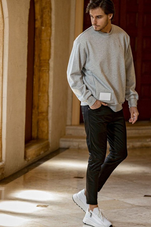 画像5: 1piu1uguale3 RELAX ウノピゥウノウグァーレトレ リラックス ブライトストレッチスキニーパンツ{-BEA} (5)