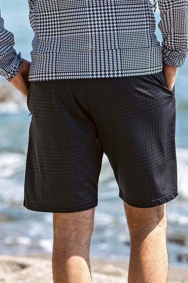 画像3: 1piu1uguale3 RELAX ウノピゥウノウグァーレトレ リラックス グレンチェックラッシュガードショーツ{-BFS} (3)