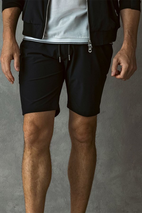 画像2: 1piu1uguale3 RELAX ウノピゥウノウグァーレトレ リラックス 接触冷感グレンチェックナイロンショーツ{-BFS} (2)